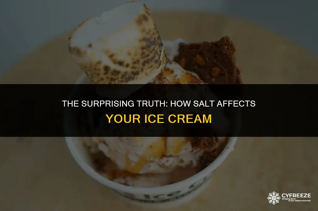does salt freeze ice cream