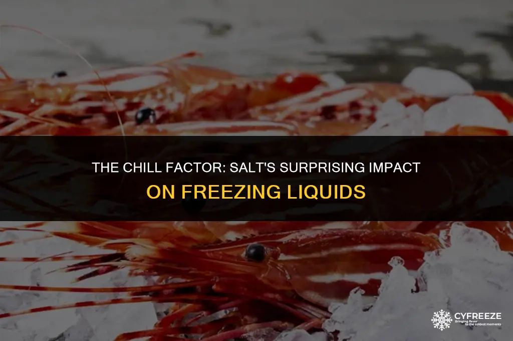 does salt make liquids freeze faster