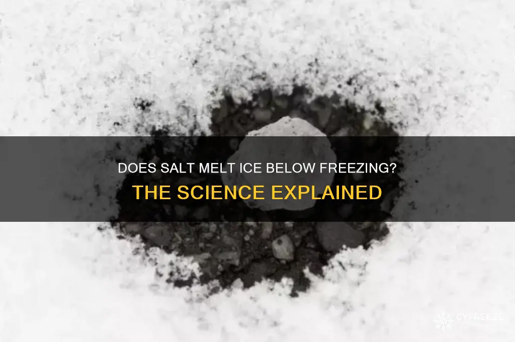 does salt work in below freezing temperatures