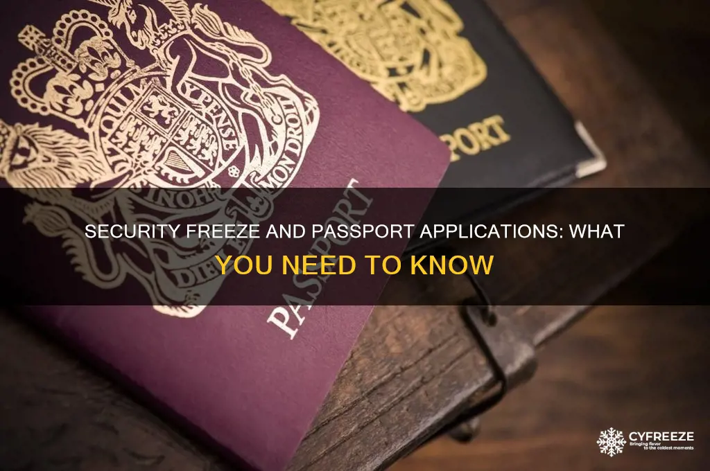 does security freeze affect getting a passport