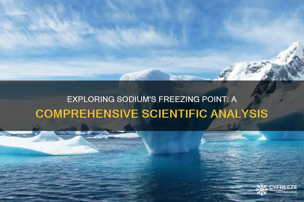 does sodium have a freezing point