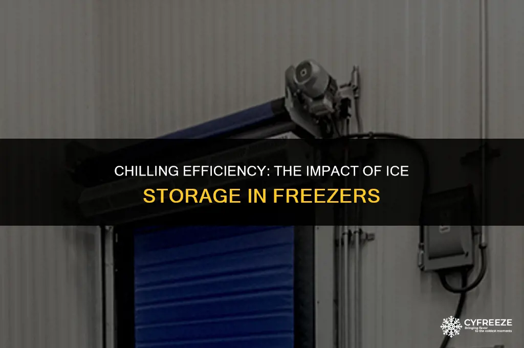 does storing ice increase the efficiency of a freezer