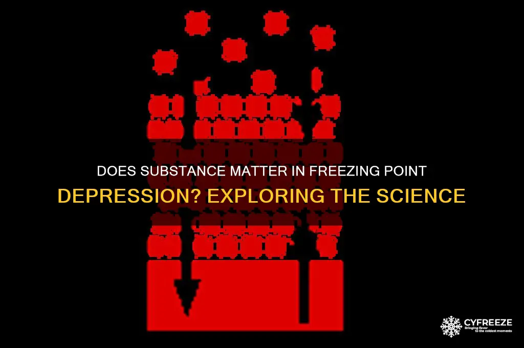 does substance matter in freezing point depression