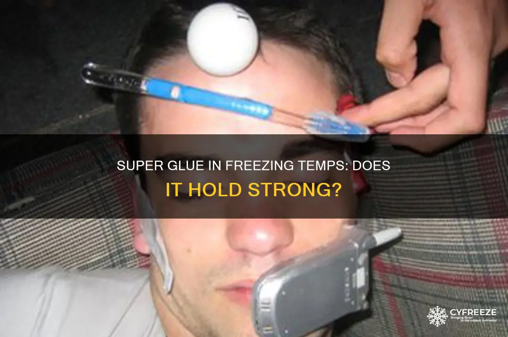 does super glue work in freezing temperatures