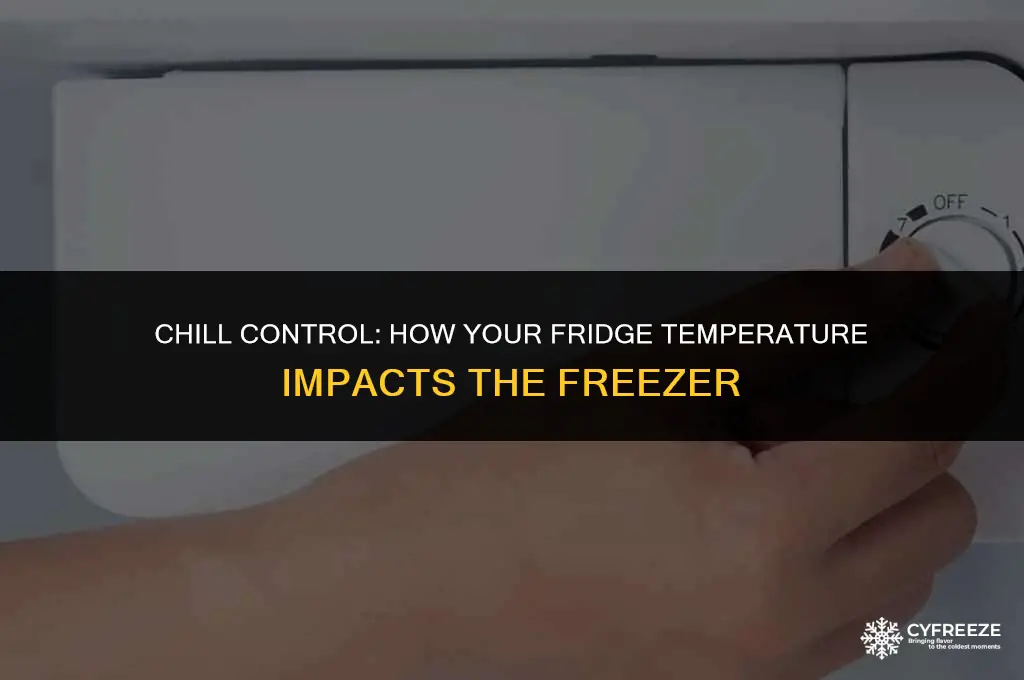 does the fridge temp control the freezer