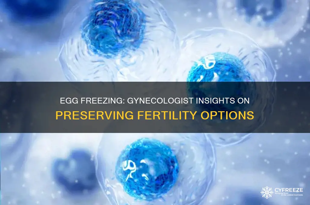 does the gyn freeze eggs