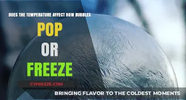 Temperature's Impact: How Bubbles Pop or Freeze in Cold and Heat