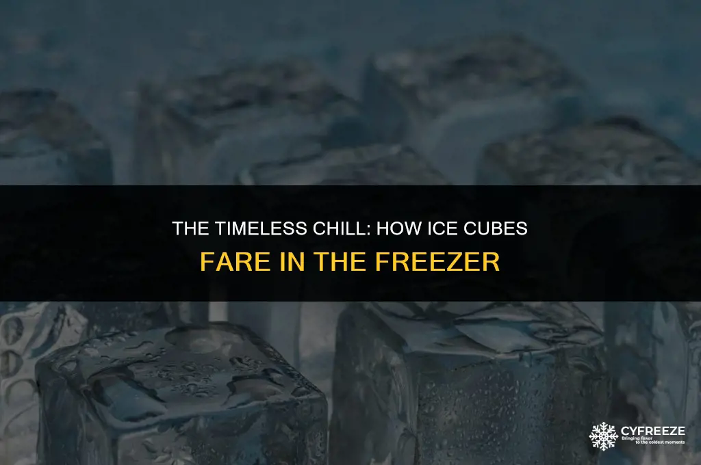 does time affect ice cubes in freezer