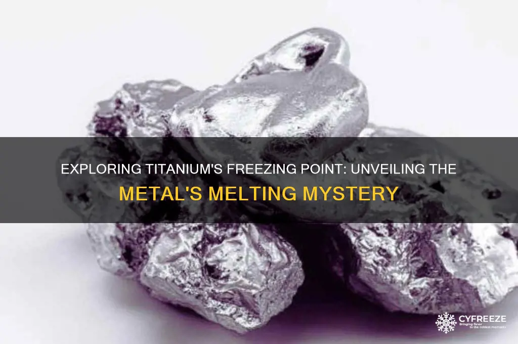 does titanium have a freezing point
