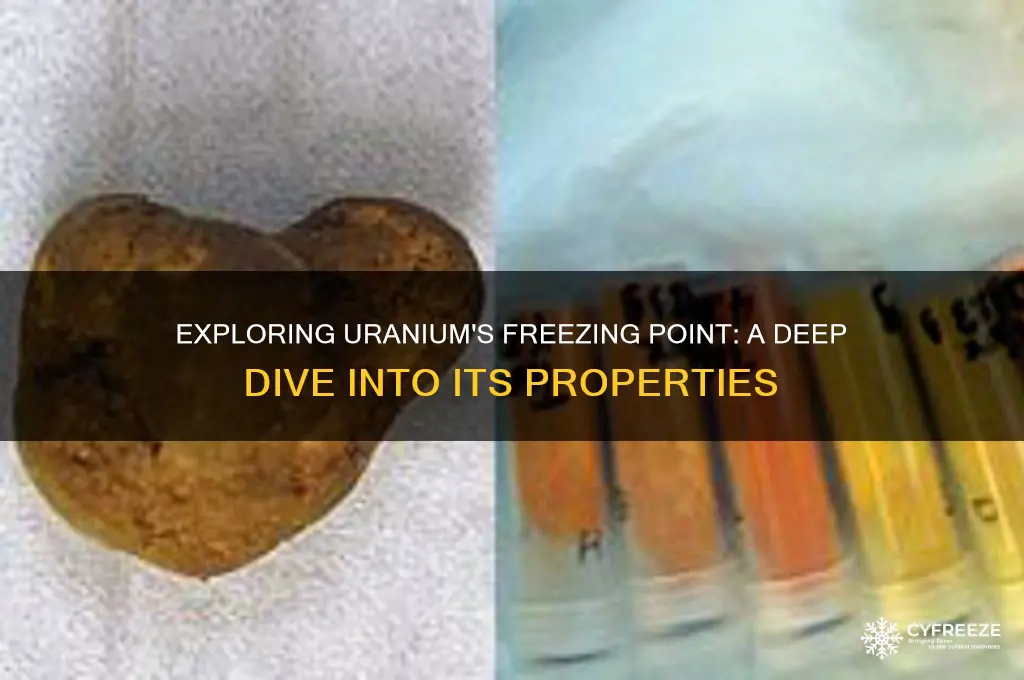does uranium have a freezing point