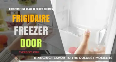 Lubricating Your Frigidaire Freezer Door: Vaseline's Role in Easing Access