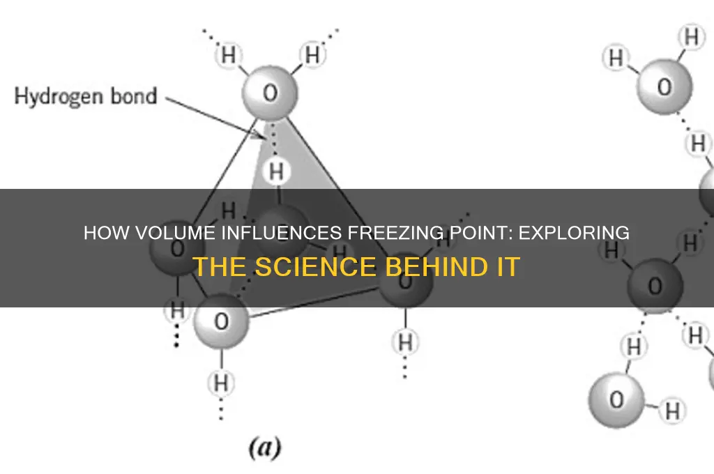 does volume affect freezing point