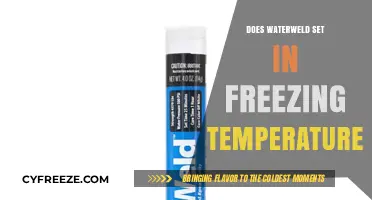Can WaterWeld Cure and Bond Effectively in Freezing Conditions?