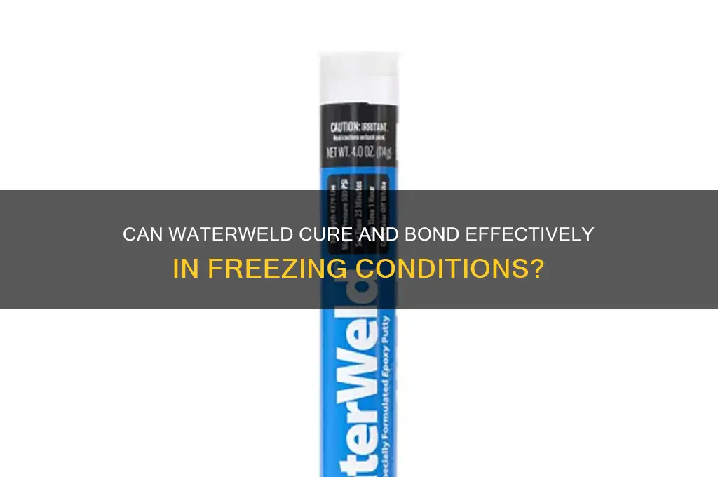 does waterweld set in freezing temperatures