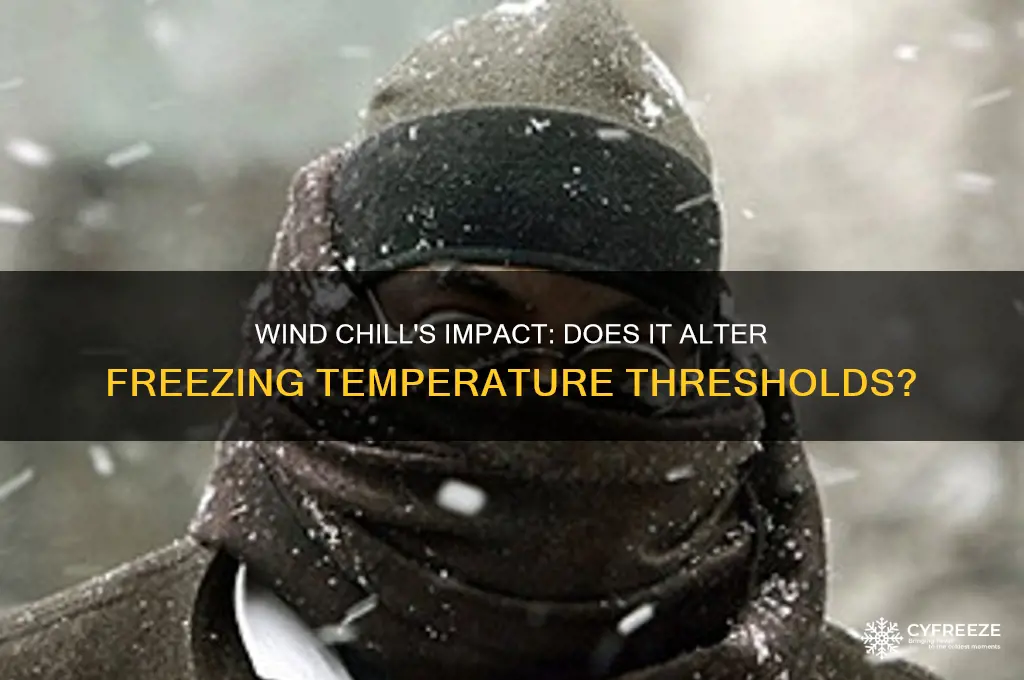 does wind chill affect freezing temperature