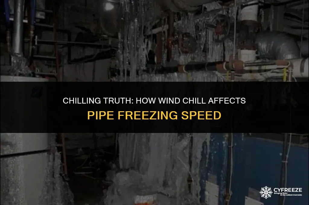 does wind chill make pipes freeze faster