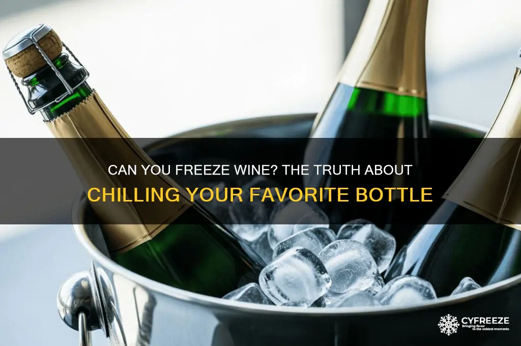 does wine get frozen in the freezer