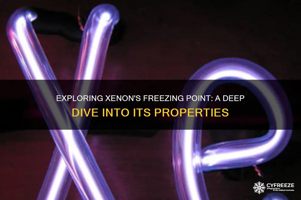 does xenon have a freezing point