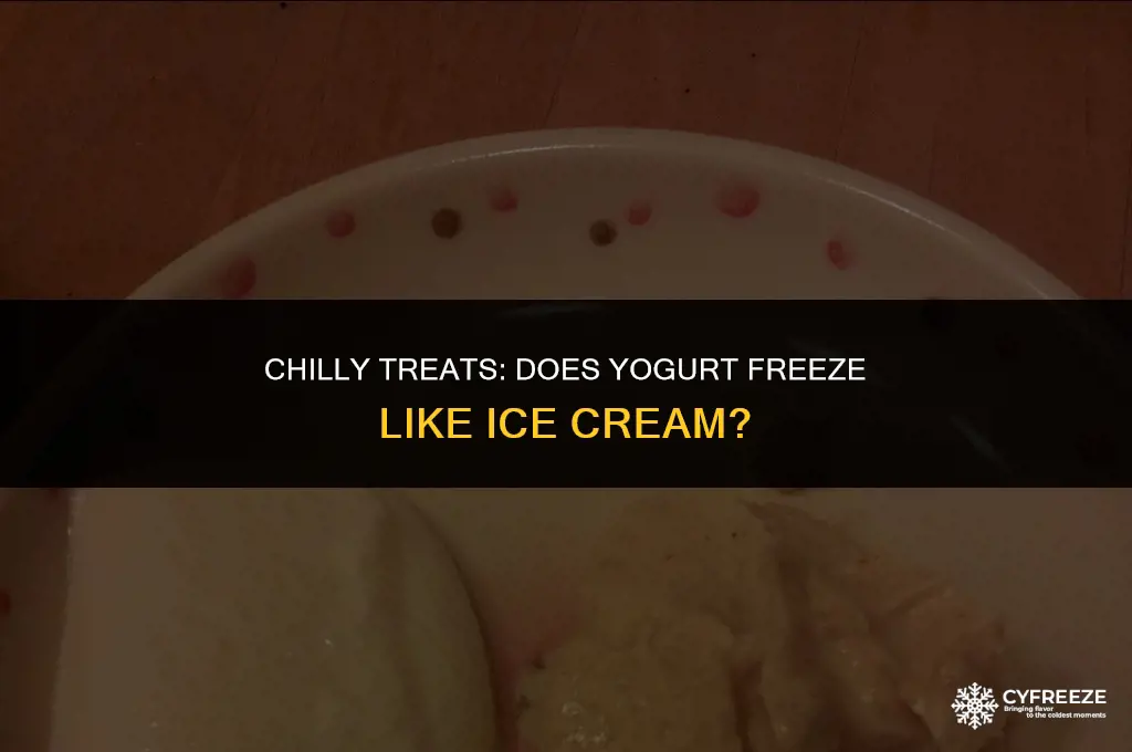 does yogurt freeze like ice cream