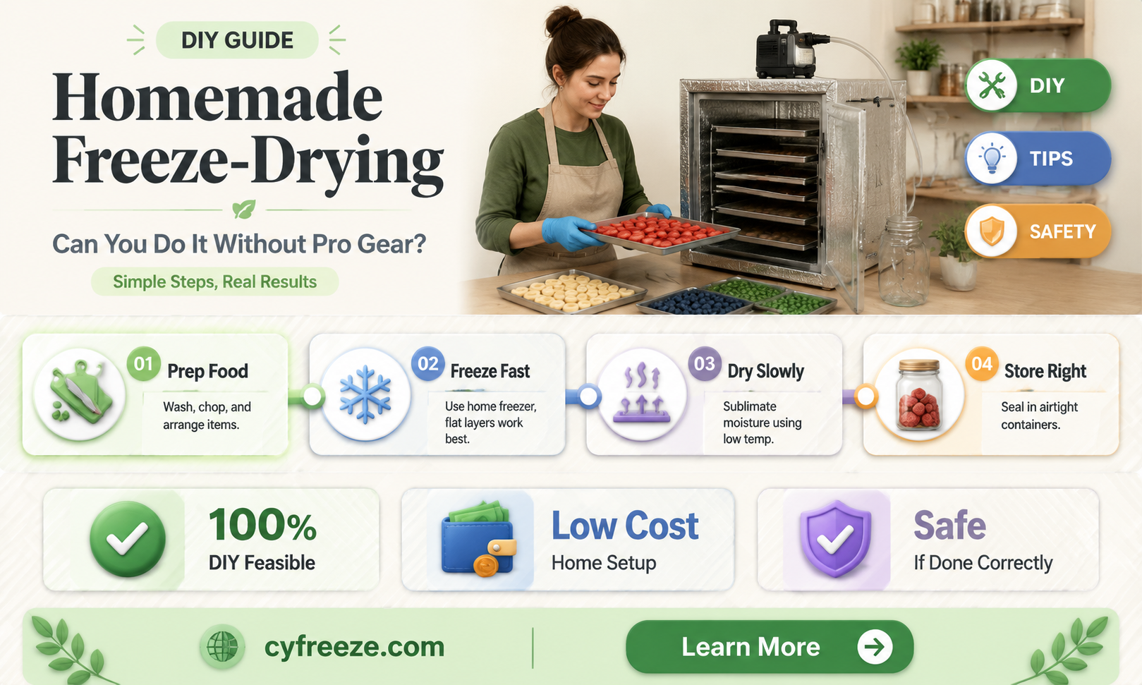can you freeze dry without a machine
