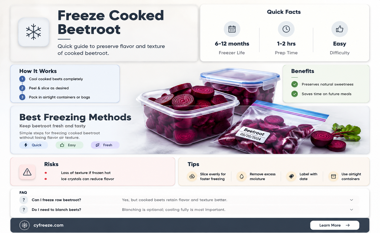 can you freeze beetroot cooked