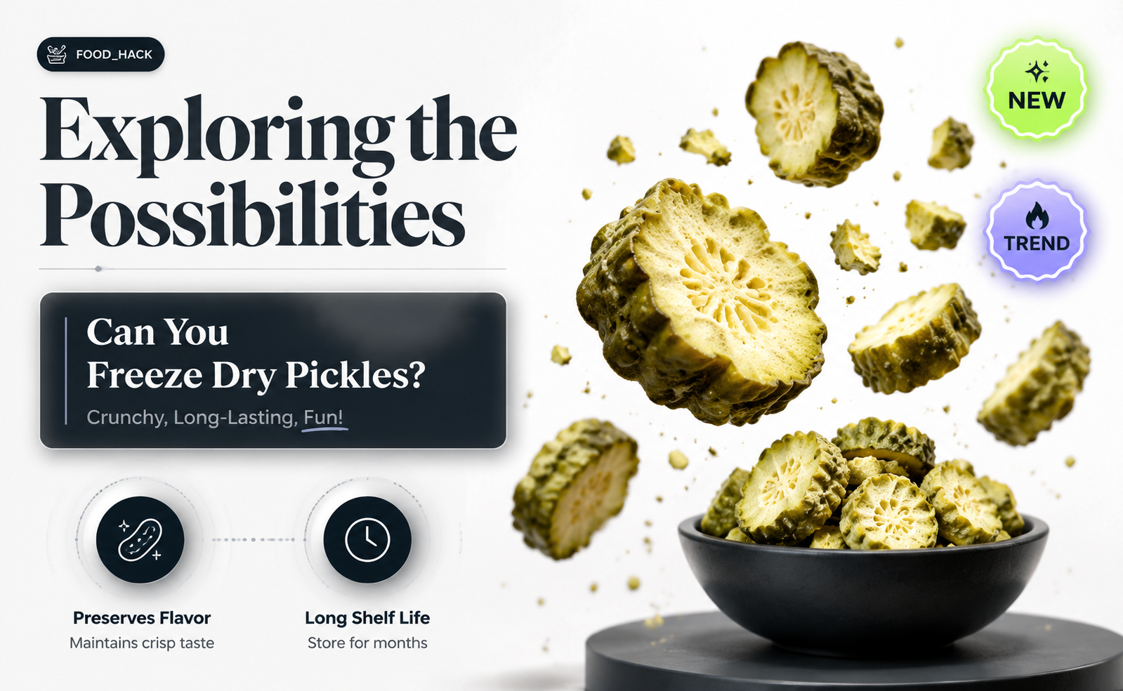 can you freeze dry pickles