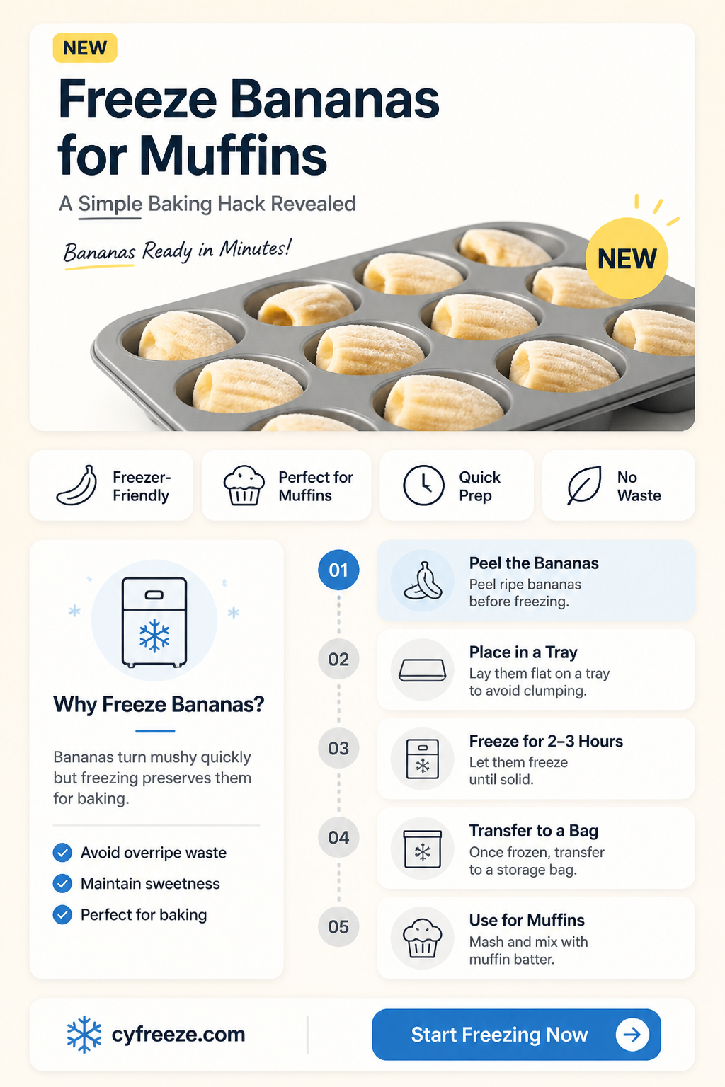 can use freeze bananas for muffins
