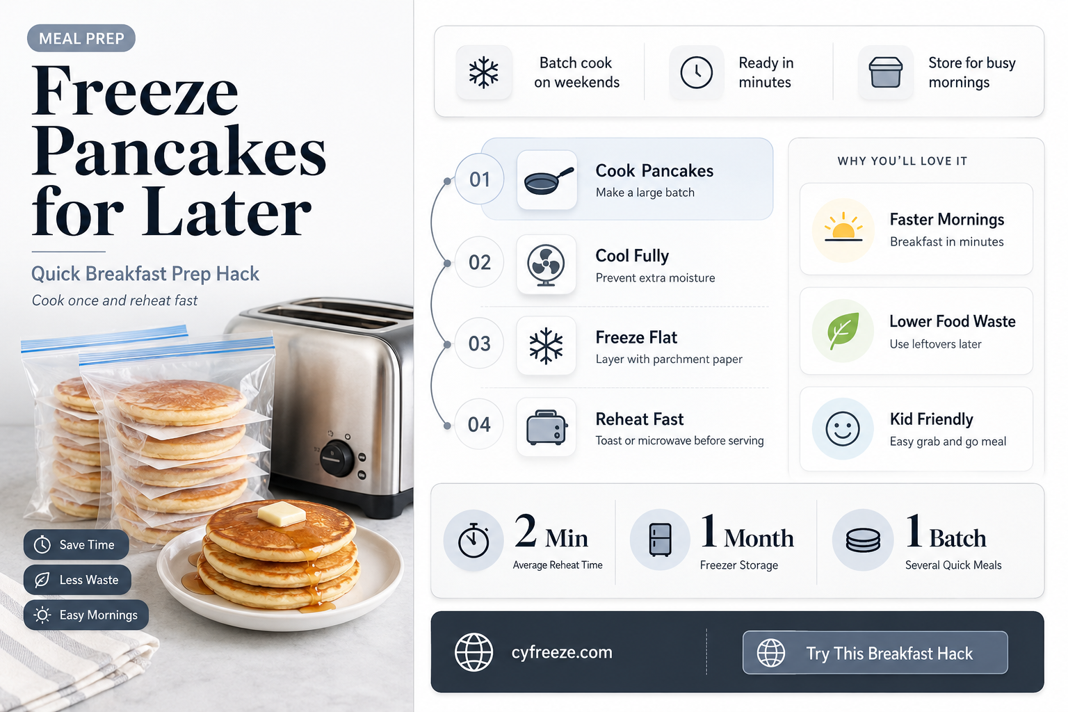 can you freeze pancakes for later use