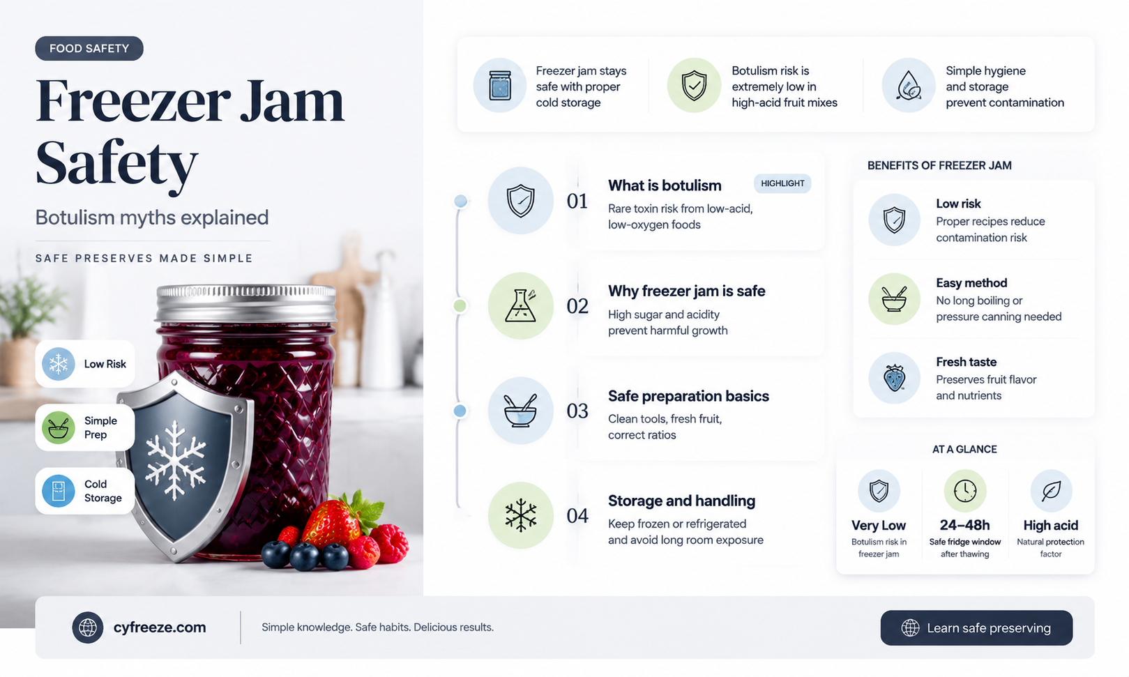 can you get botulism from freezer jam
