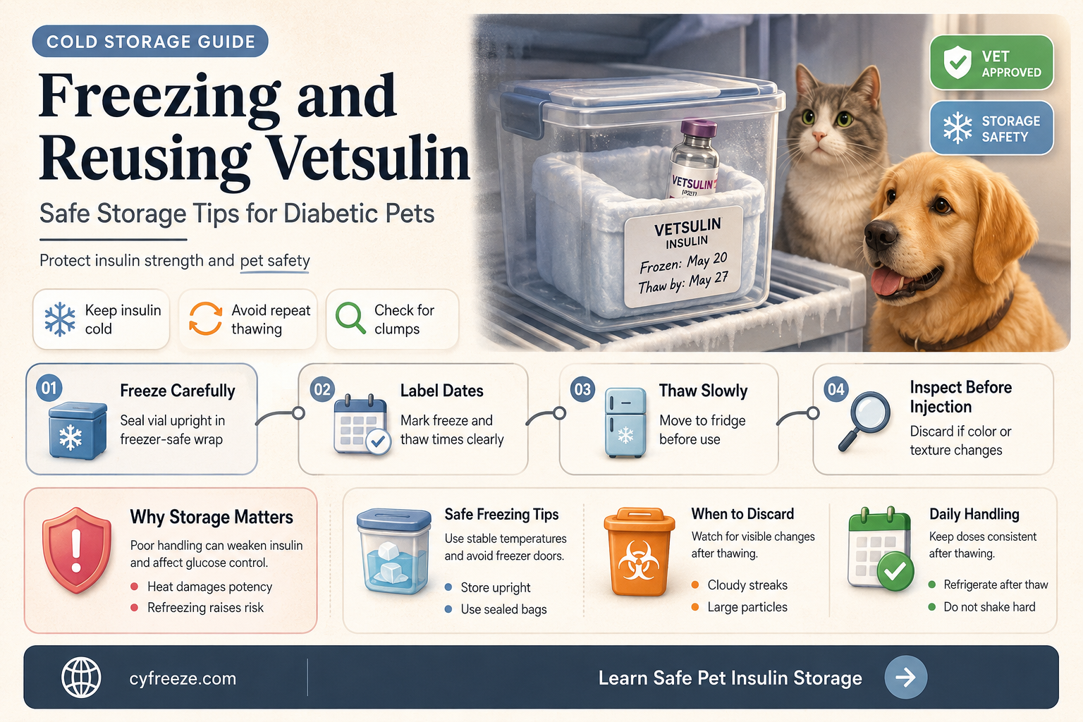 can you freeze thaw and use vetsulin