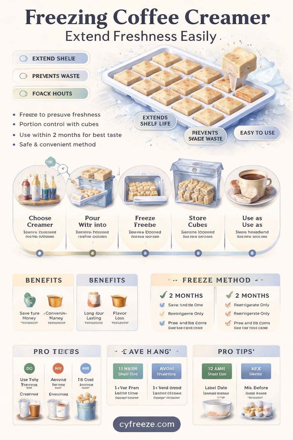 can you freeze coffee creamer for later use