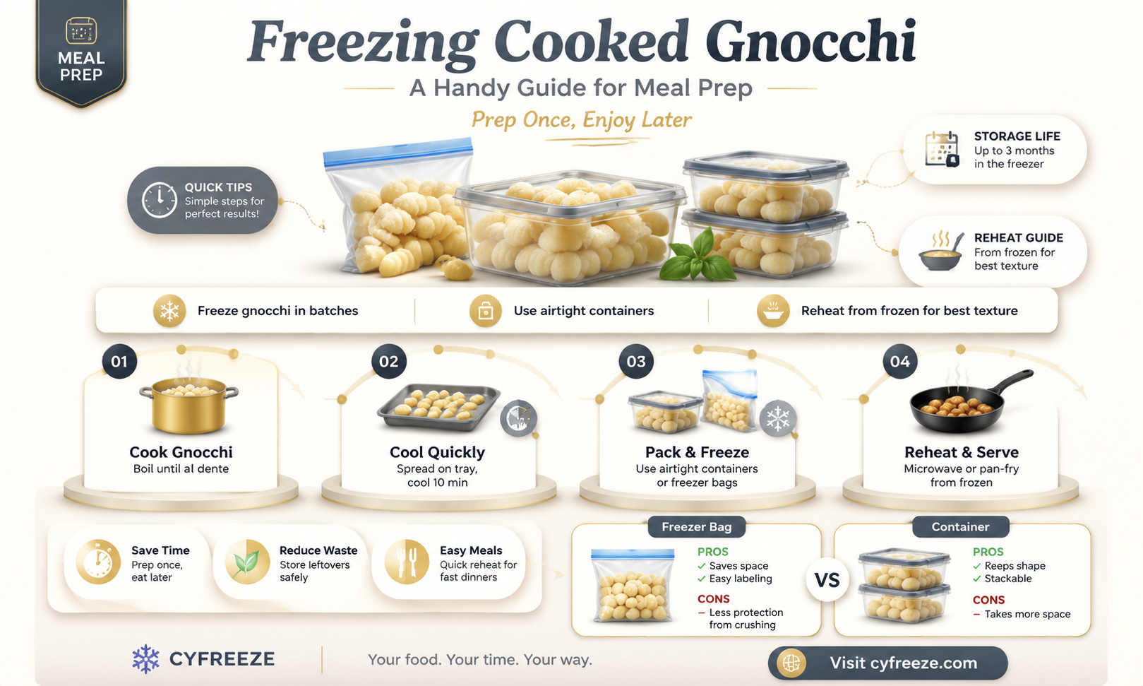 can you freeze cooked gnocchi