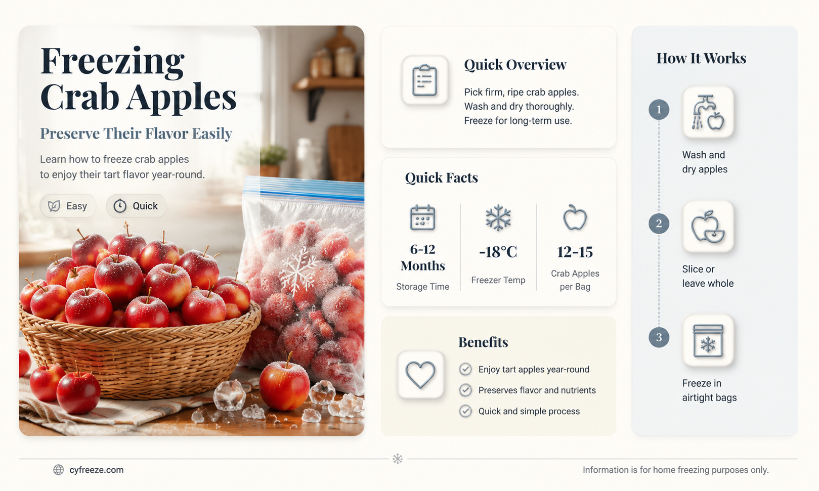 can you freeze crab apples to use later