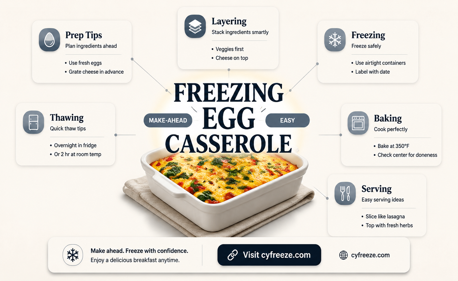 can you freeze egg casserole