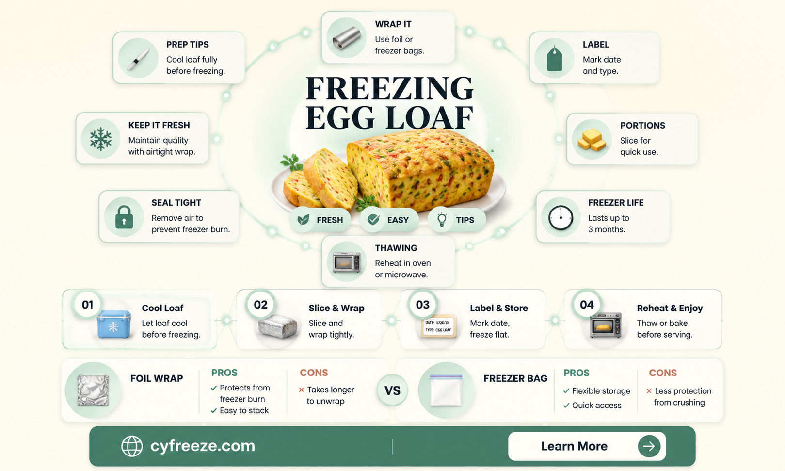 can you freeze egg loaf