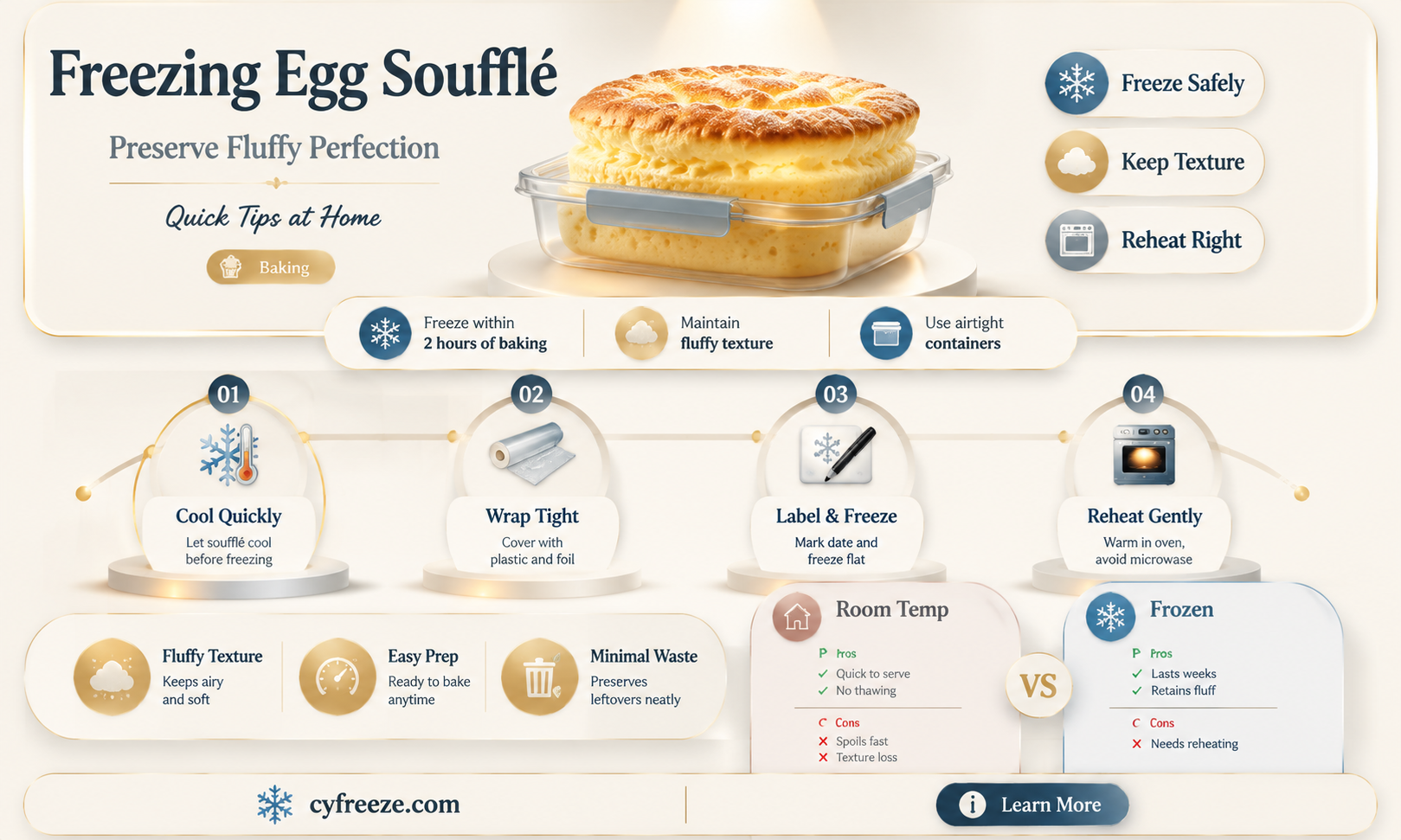 can you freeze egg souffle