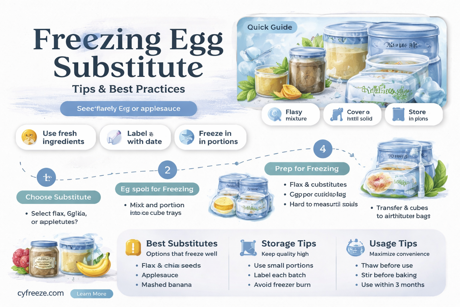 can you freeze egg substitute
