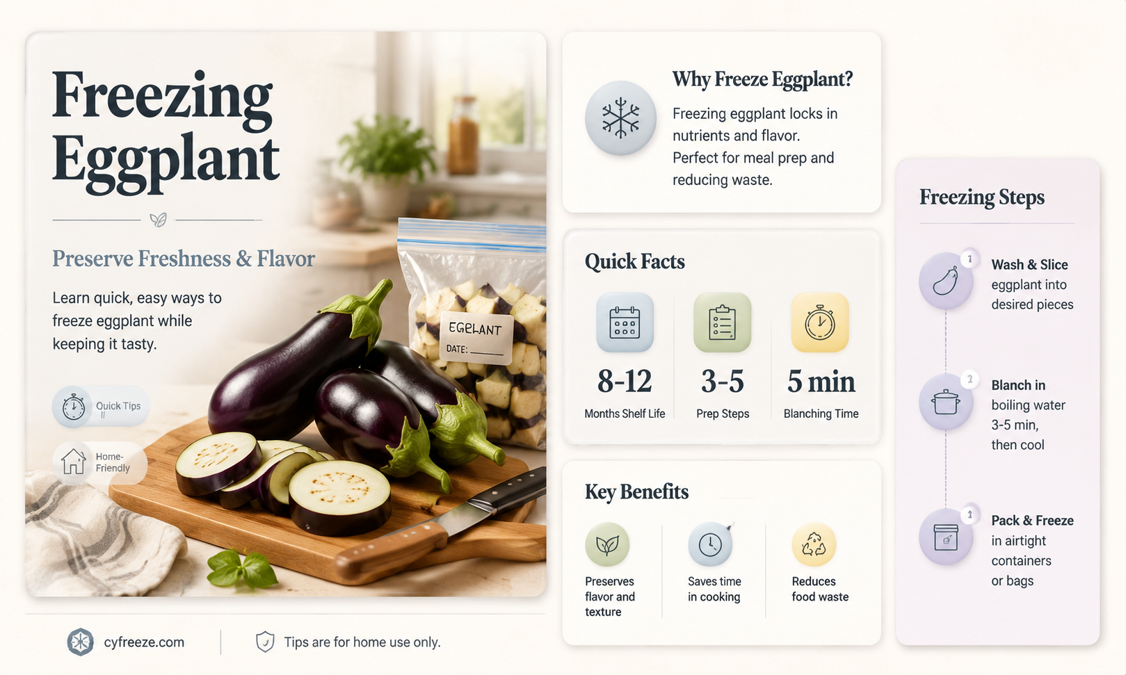 can you freeze egg plant