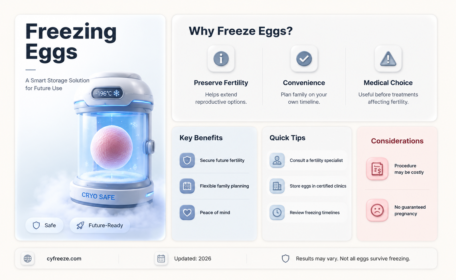 can you freeze eggs for storage