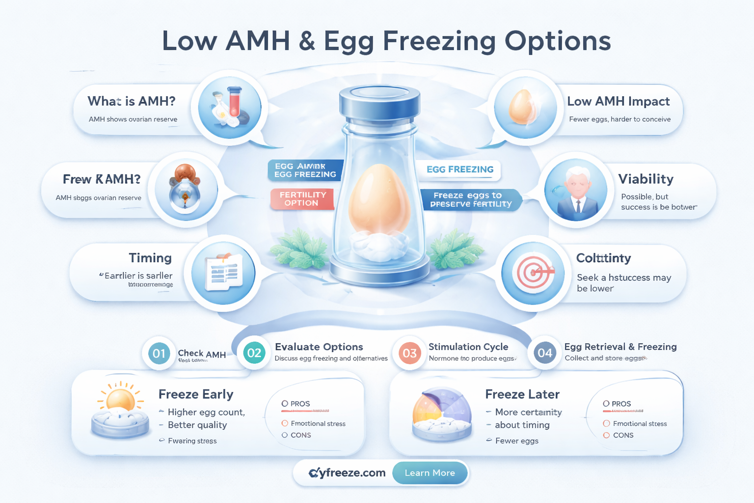 can you freeze eggs with low amh