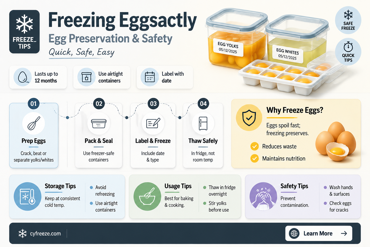 can you freeze eggsactly egg products