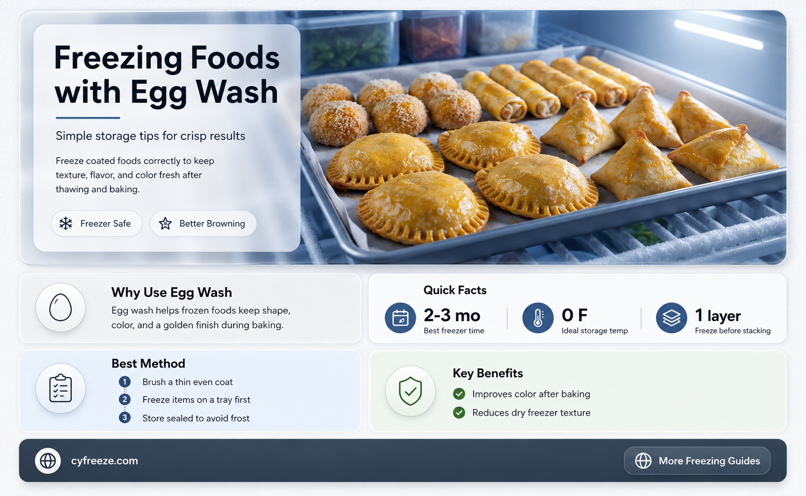 can you freeze something with egg wash on it