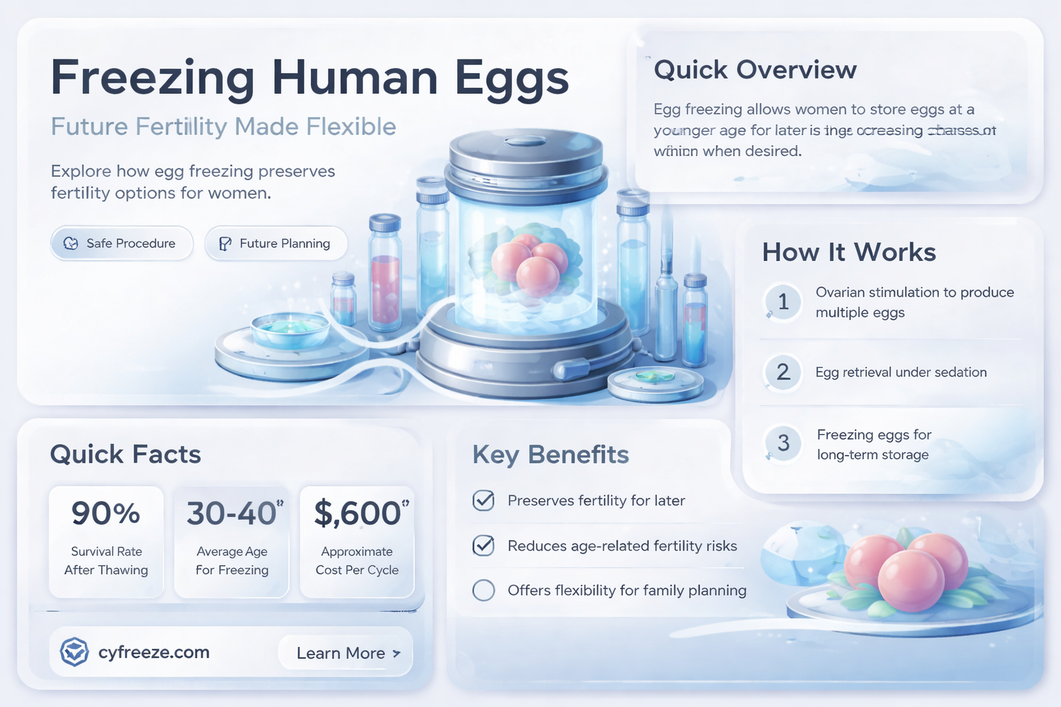 can you freeze human eggs
