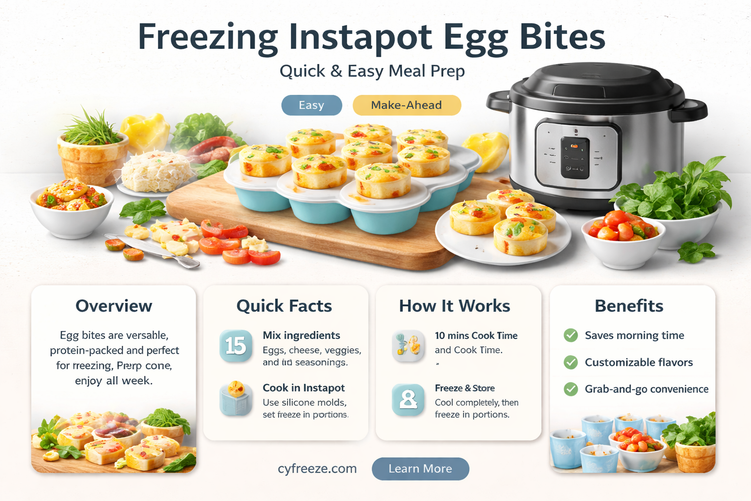 can you freeze egg bites from instapot