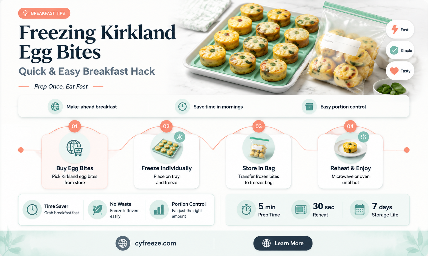 can you freeze kirkland egg bites