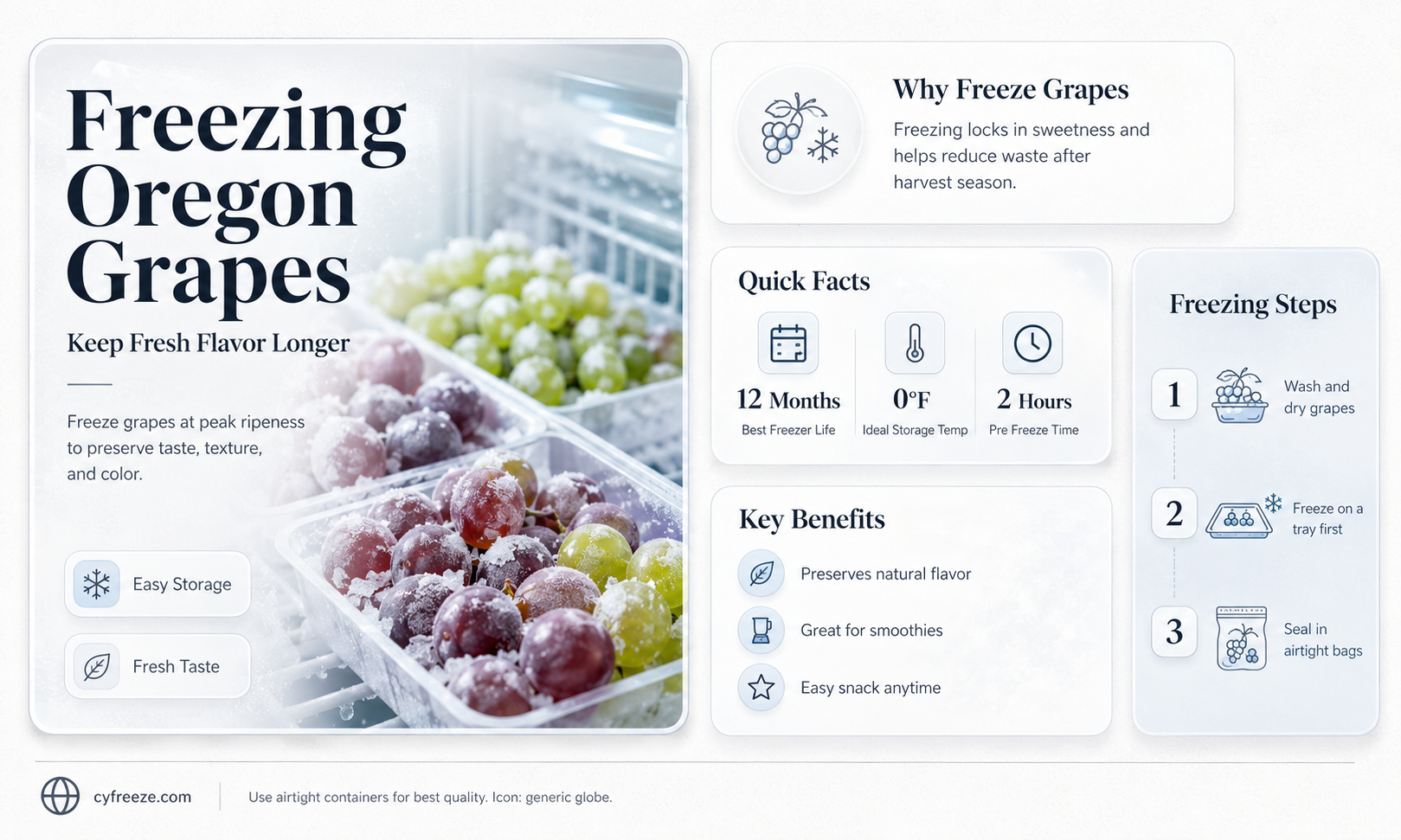 can you freeze oregon grapes for later use