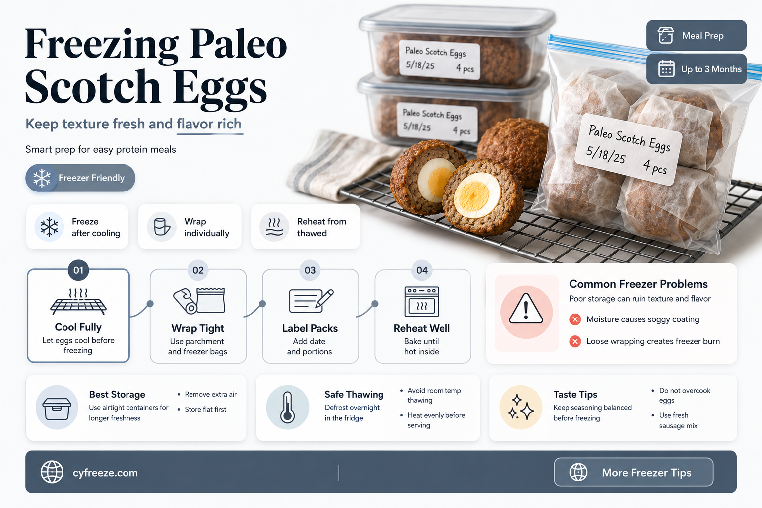can you freeze paleo scotch eggs