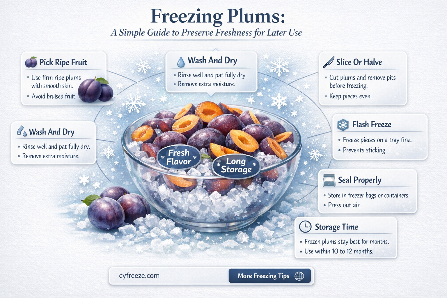 can you freeze plums to use later