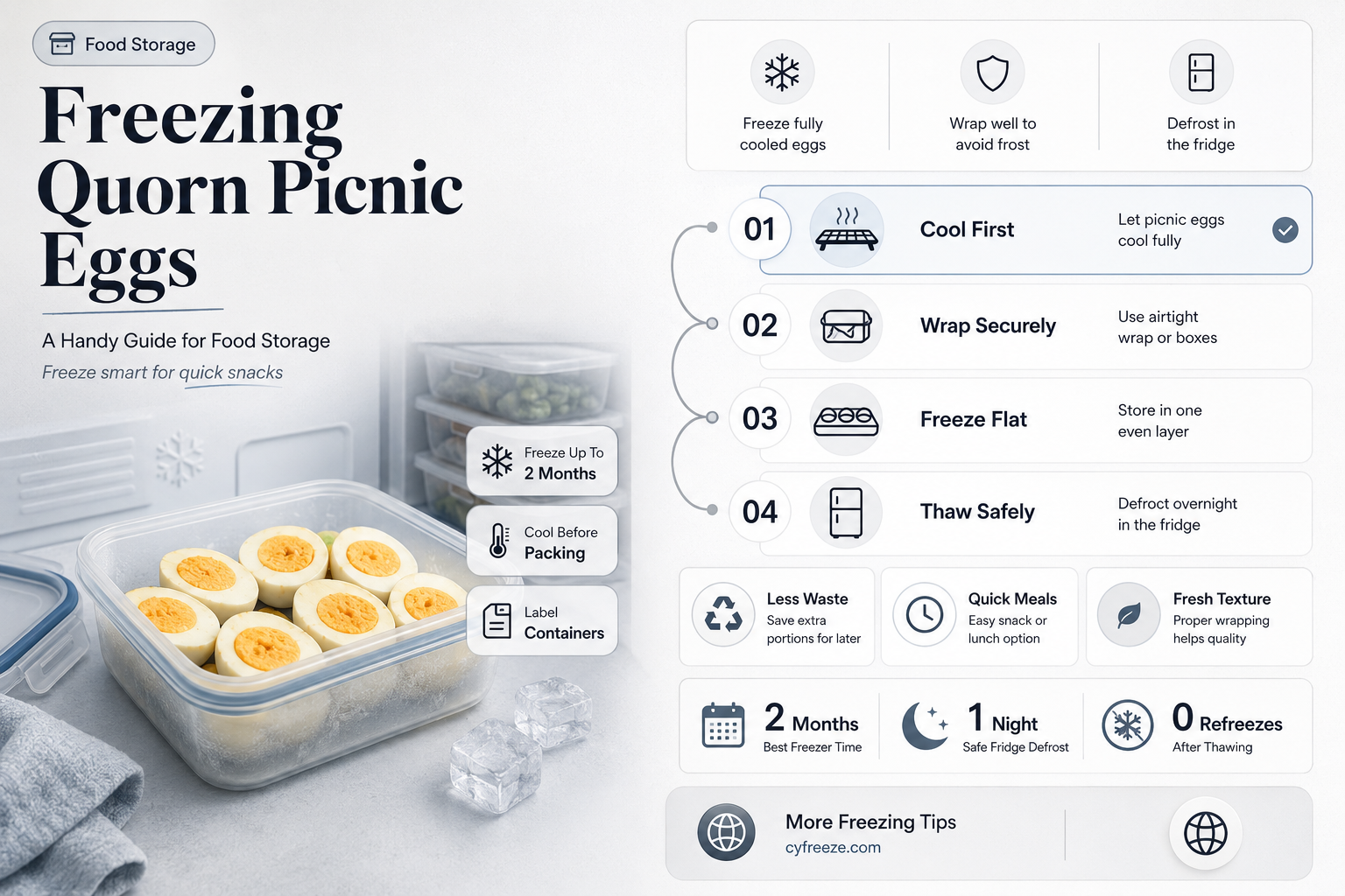 can you freeze quorn picnic eggs