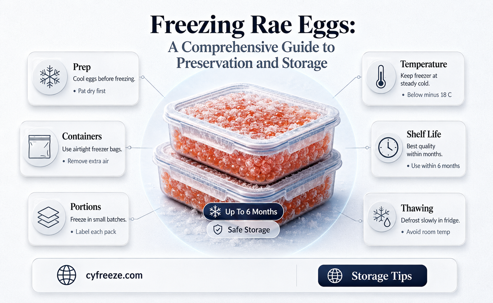 can you freeze rae eggs